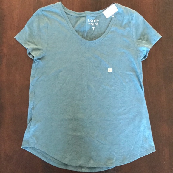 LOFT Tops - NWT Blue Loft Vintage Soft Tee - Small